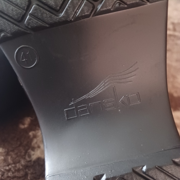 Dansko Shandi Black Suede Tassel Mules Clogs 174100202 Womens size41 91/2 new - Picture 7 of 10